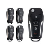 Lots of 5 Extra-Partss Remote Car Key Fob Replacement for CWTWB1U345 CWTWB1U212 CWTWB1U331 fits Ford Lincoln Mercury 315Mhz 4D63-80 Chip
